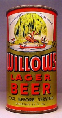Willows Lager Beer Can