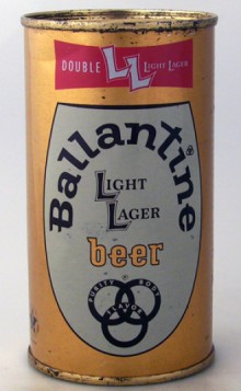 Ballantine Light Lager Beer Can