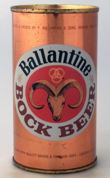 Ballantine Bock Beer Can