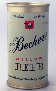 Becker's Mellow Beer Can