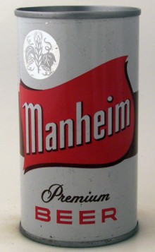 Manheim Premium Beer Can