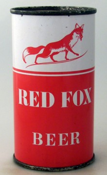 Red Fox Beer Can