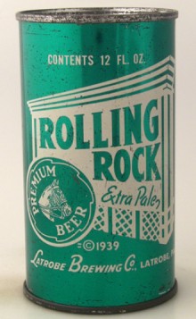 Rolling Rock Extra Pale Beer Can