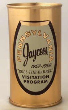 Ballantine Pennsylvania Jaycees Beer Can