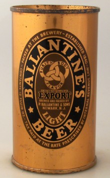 Ballantine's Export Beer Can