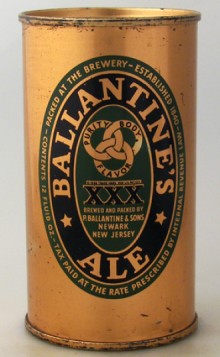 Ballantine's XXX Beer Can