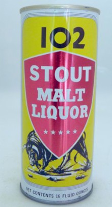 102 Stout Malt Liquor Beer Can