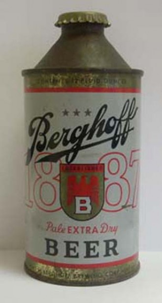 BERGHOFF BEER LABEL 9" x 12" METAL SIGN