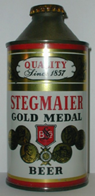 Metallic Stegmaier 7oz Gold Medal Beer Stegmaier Brewing Co Wilkes-Barre PA 