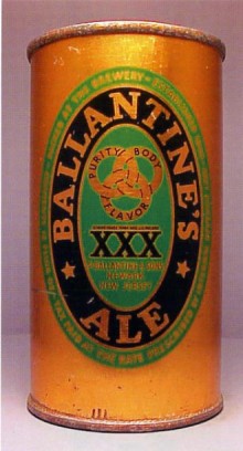 Ballantine's XXX Ale Beer Can