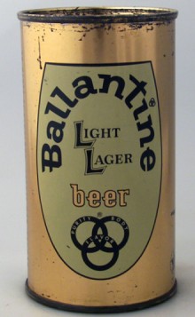 Ballantine Light Lager Beer Can from P. Ballantine & Sons