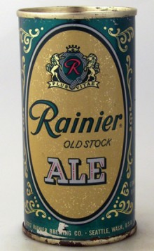 Rainier Old Stock Beer Can