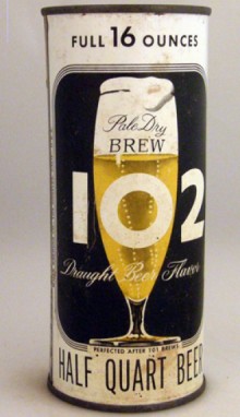 Brew 102 Pale Dry Brew Beer Can